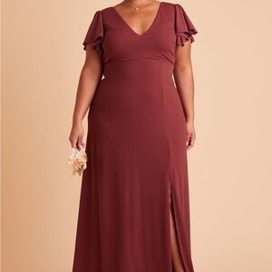 Birdy Grey Rosewood Maxi Dress with Ruffled Sleeves | New w/o tags